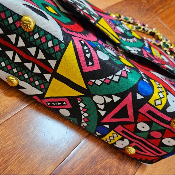 Colorful Geometric Pattern Clutch - Picture 3 of 3